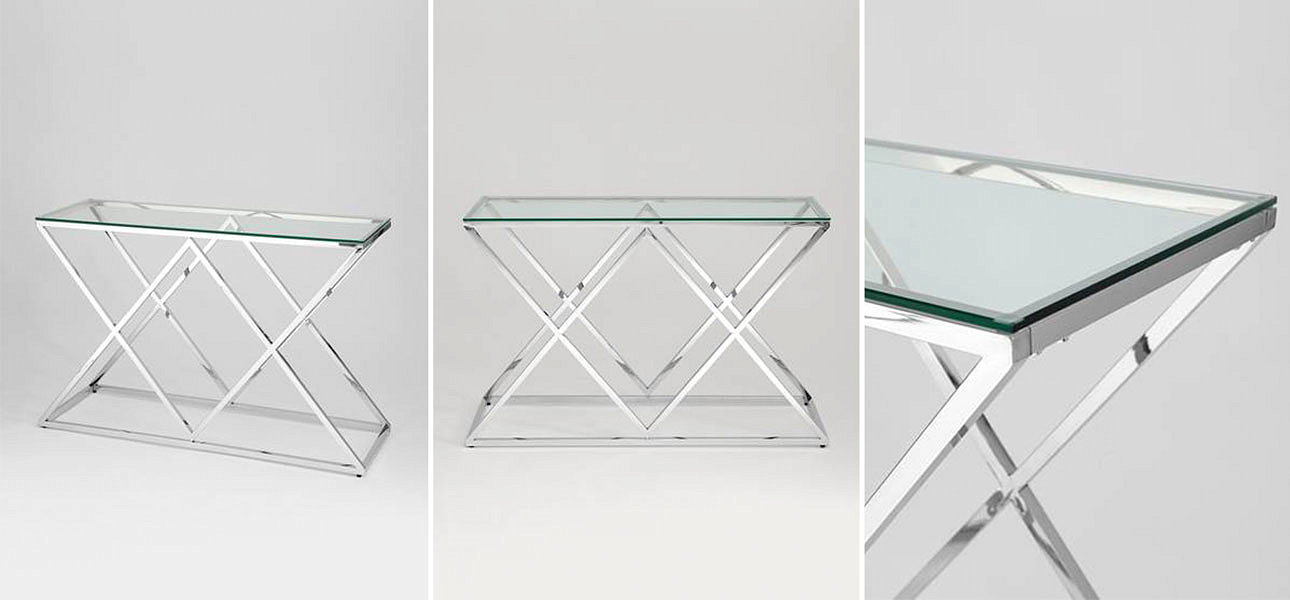 Консоль Geometry Rhombus Silver Консоль Geometry Rhombus Silver - Loft-Concept в Омске