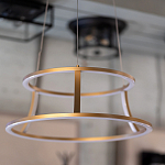 Люстра золотого цвета с 2-мя светодиодными кольцами Eurofase варинант исполнения - 7 | Loft Concept в Омске