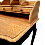 Стол-бюро из массива березы с 5-ю ящиками в стиле прованс Vintage варинант исполнения - 4 | Loft Concept в Омске