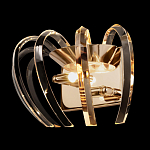 Бра золотого цвета с изогнутыми хрустальными элементами Radiant Ribbons варинант исполнения - 3 | Loft Concept в Омске