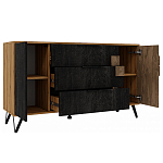 Комод с 3-мя ящиками и дверцей Stone Effect варинант исполнения - 4 | Loft Concept в Омске