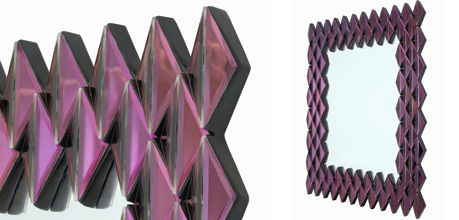 Зеркало Purple Rhombuses Mirror Зеркало Purple Rhombuses Mirror - Loft-Concept в Омске