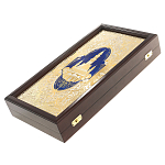 Нарды настольные из натурального камня лазурит и долерит Backgammon from Stone варинант исполнения - 13 | Loft Concept в Омске