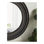 Зеркало круглое с текстурированным дизайном рамы Helios варинант исполнения - 6 | Loft Concept в Омске