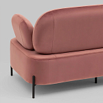 Диван в велюровой обивке цвета пыльная роза COLOR BLOCK варинант исполнения - 7 | Loft Concept в Омске