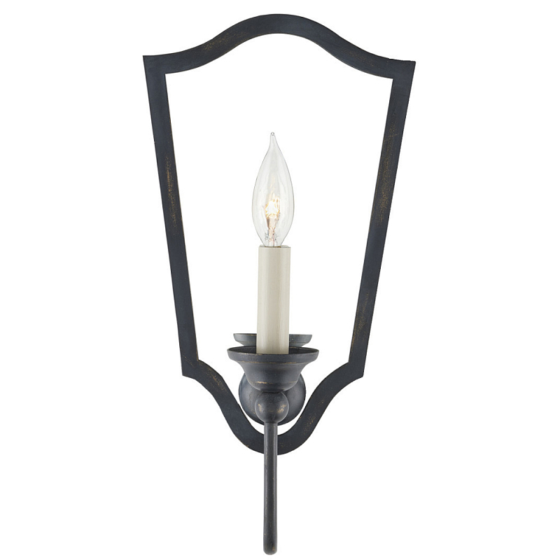 Бра для ванной Black Minimalist Sconce Черный в Омске | Loft Concept 