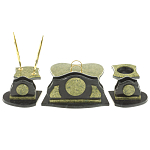 Настольный письменный набор из змеевика из 7-ми элементов Successful Leader варинант исполнения - 3 | Loft Concept в Омске