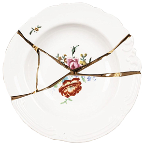 Тарелка глубокая Seletti Kintsugi 