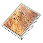 Портсигар на 10 сигарет с газовой зажигалкой из натурального камня Авантюрин Stone Cigarettes Cases варинант исполнения - 1 | Loft Concept в Омске