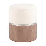 Пуф Mauldine с ящиком светло-коричневый с экокожей варинант исполнения - 1 | Loft Concept в Омске