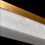 Подвесной светильник линейный из натурального камня Perfection of Geometry варинант исполнения - 6 | Loft Concept в Омске