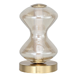 Настольная лампа светодиодная с волнообразным стеклянным плафоном Amphora of Light варинант исполнения - 2 | Loft Concept в Омске