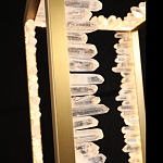 Настольная лампа прямоугольная с декоративными элементами в виде кристаллов Smooth Shine варинант исполнения - 3 | Loft Concept в Омске