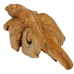 Статуэтка из дерева игуана Animals of the World варинант исполнения - 4 | Loft Concept в Омске