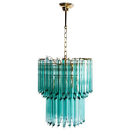 Дизайнерская люстра Blue Lagoon glass бирюзовое стекло  варинант исполнения - 2 | Loft Concept в Омске