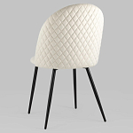 Мягкий стул в бежевом велюре Miruna Chair варинант исполнения - 5 | Loft Concept в Омске