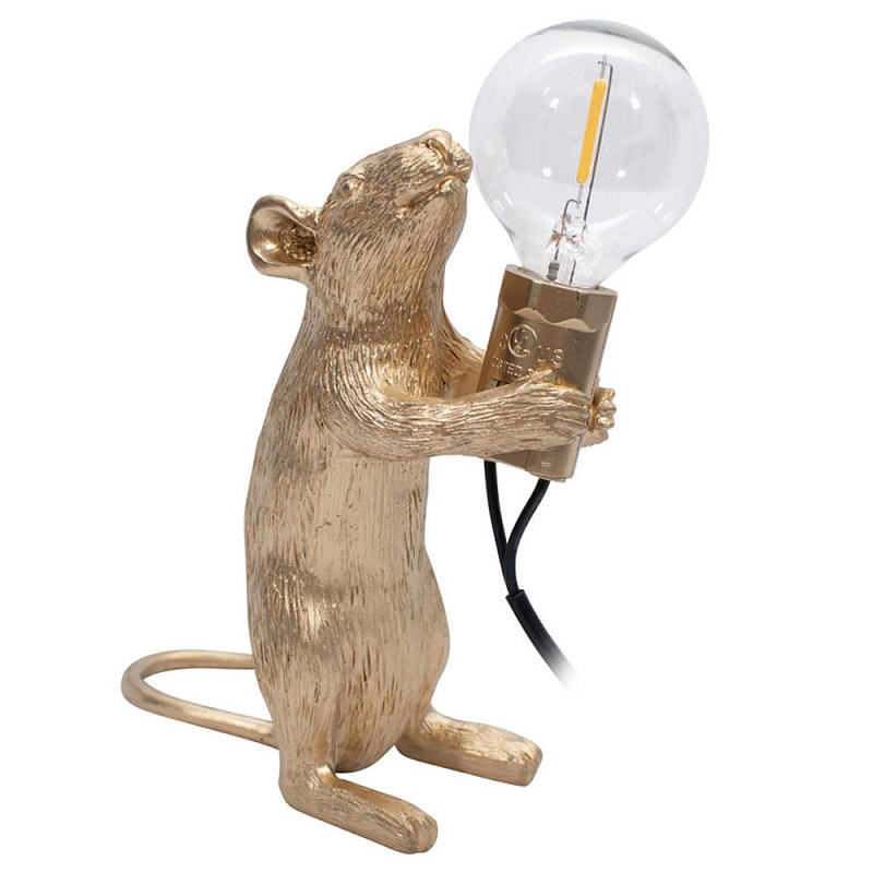 Настольная лампа Mouse gift Gold Золотой Настольная лампа Mouse gift Gold Золотой в Омске | Loft Concept