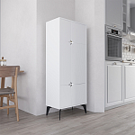 Комод белый с 4-мя дверцами на металлических ножках SPARK MULTIPURPOSE CABINET WHITE варинант исполнения - 3 | Loft Concept в Омске