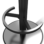 Барный стул вращающийся со спинкой и подлокотниками Douglas Rhombus Синий Велюр варинант исполнения - 4 | Loft Concept в Омске