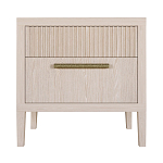 Прикроватная Тумбочка Primo с двумя ящиками Светлый дуб варинант исполнения - 7 | Loft Concept в Омске