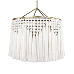 Люстра белая плетеная с кисточками Boho Tassel Chandelier варинант исполнения - 1 | Loft Concept в Омске
