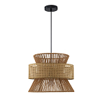 Подвесной светильник с абажуром из натуральных материалов Light Inside the Cell варинант исполнения - 3 | Loft Concept в Омске