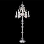 Торшер с 12-ю белыми текстильными абажурами и хрустальными подвесками Lustre Reverie варинант исполнения - 4 | Loft Concept в Омске