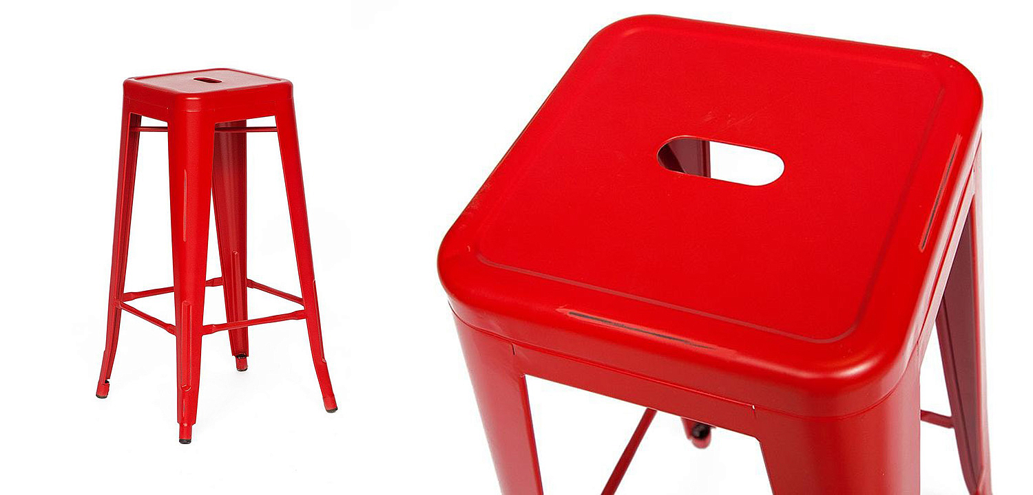 Барный стул Tolix red metal Барный стул Tolix red metal - Loft-Concept в Омске