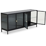 Сервант четырехдверный с рифленым стеклом The Keeper варинант исполнения - 2 | Loft Concept в Омске