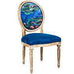 Стул из натурального бука с цветочным принтом Impressionism in Art варинант исполнения - 2 | Loft Concept в Омске