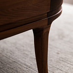 Кофейный стол овальный из дерева с 2-мя ящиками Coffee Walnut Table варинант исполнения - 10 | Loft Concept в Омске