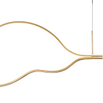 Подвесной светильник волнообразный изогнутый на двух тросах 103 см Spiral Lighting варинант исполнения - 2 | Loft Concept в Омске