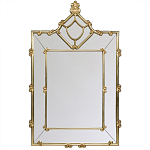 Зеркало прямоугольное Golden Classic Ornament Mirror варинант исполнения - 2 | Loft Concept в Омске