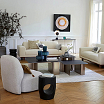 Приставной столик черного цвета AMORPHOUS варинант исполнения - 4 | Loft Concept в Омске