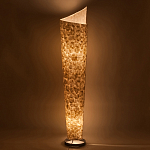 Торшер из перламутра на металлическом каркасе Indonesian Lamps варинант исполнения - 4 | Loft Concept в Омске