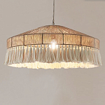 Люстра круглая плетеная с кисточками Dome Sun Glow варинант исполнения - 3 | Loft Concept в Омске