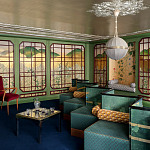 Обои ручная роспись The Plain of Musashi Original colourway on painted Xuan paper with gold ombre варинант исполнения - 1 | Loft Concept в Омске