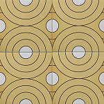 Дизайнерская плитка с узором Диски варинант исполнения - 1 | Loft Concept в Омске