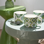 Приставной стол из керамики Manufacto Gray-green варинант исполнения - 7 | Loft Concept в Омске