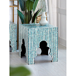 Приставной столик с инкрустацией раковинами устриц Bone Inlay варинант исполнения - 4 | Loft Concept в Омске