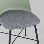 Стул из прочного пластика на металлическом основании Anora Green  варинант исполнения - 7 | Loft Concept в Омске