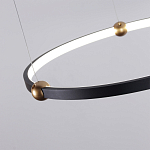 Люстра подвесная светодиодная черный металл Ring Horizontal варинант исполнения - 10 | Loft Concept в Омске
