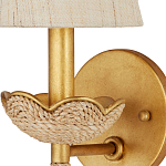 Бра из кованого железа с отделкой плетеной веревкой и сусальным золотом Parisian Style варинант исполнения - 2 | Loft Concept в Омске