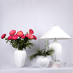 Настольная лампа керамическая с абажуром Valencia варинант исполнения - 3 | Loft Concept в Омске