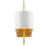 Люстра прямоугольная с белыми цилиндрическими абажурами White Ribbon варинант исполнения - 1 | Loft Concept в Омске