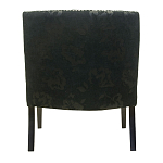 Полукресло с мягкой обивкой из жаккарда на 4-х ножках из массива березы Baroque Armchair black варинант исполнения - 2 | Loft Concept в Омске