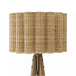 Торшер с плетеным абажуром на основании в виде треноги Lamp with Wicker Lampshade варинант исполнения - 1 | Loft Concept в Омске