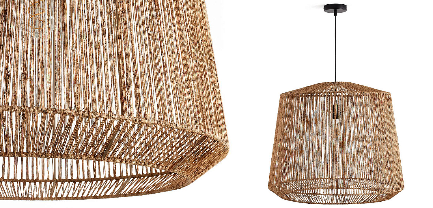 Подвесной светильник Signe Wicker Hemp Beige 59 Подвесной светильник Signe Wicker Hemp Beige 59 - Loft-Concept в Омске