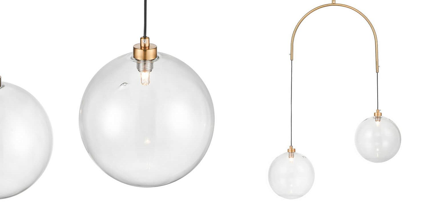 Люстра Two Hanging Ball Chandelier Люстра Two Hanging Ball Chandelier - Loft-Concept в Омске