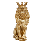 Статуэтка лев с детализированной гривой и изящной короной Lion Crown  варинант исполнения - 1 | Loft Concept в Омске